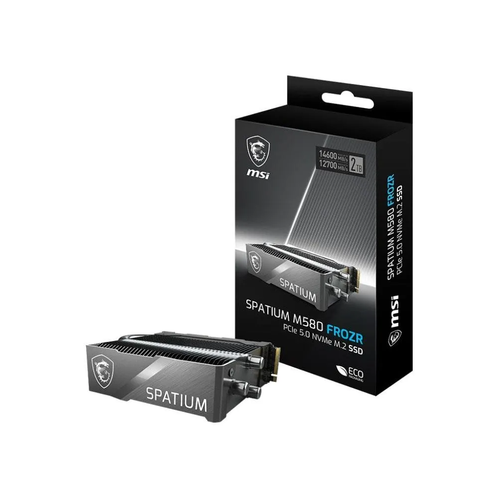 MSI SPATIUM M580 PCI 5.0 NVME M.2 2TB FROZR SSD (14.600MB Okuma/ 12.700MB Yazma)