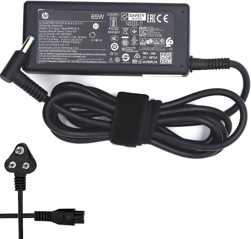 HP 19.5V 3.33A 65W Blue Pin