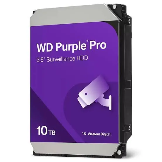 WD Purple Pro 10TB 7200RPM 512MB Önbellek 7/24 3.5 inç SATA 3.0 Güvenlik Harddisk
