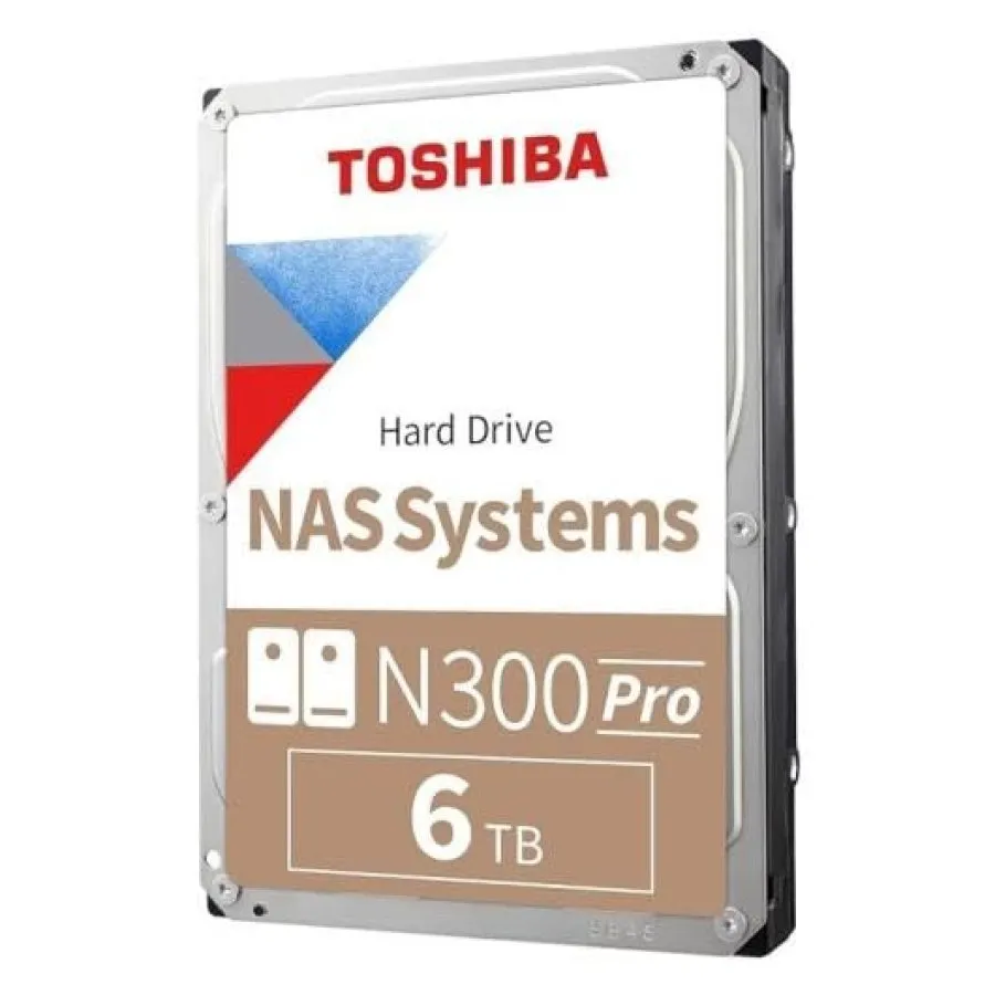 Toshiba N300 6TB 3.5” NAS HDD – 7200RPM, 512MB Cache, SATA III