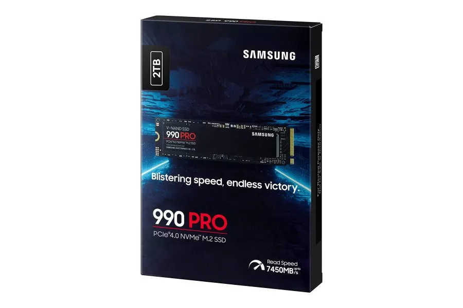 Samsung 990 PRO PCIe 4.0 M.2, 2 TB SSD, 7.450 MB/sn Okuma, 6.900 MB/sn Yazma , ‎ MZ-V9P2T0BW