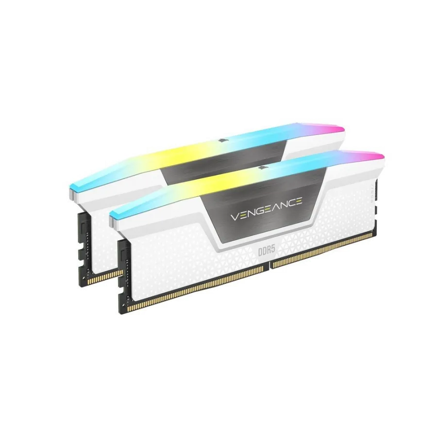 CORSAIR 32GB (2x16GB) Vengeance RGB 6000MHz CL36 DDR5 EXPO/XMP Beyaz Dual Kit Ram