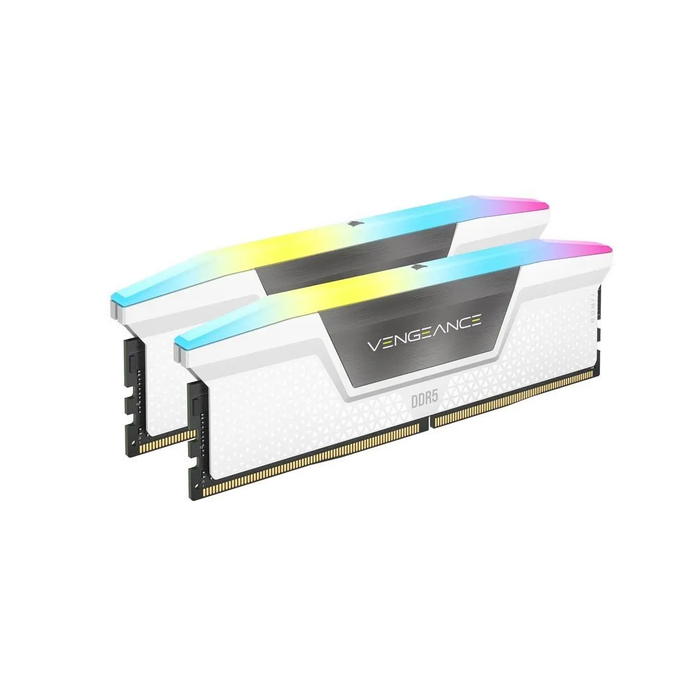 CORSAIR 32GB (2x16GB) Vengeance RGB 6000MHz CL36 DDR5 EXPO/XMP Beyaz Dual Kit Ram